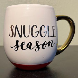 Threshold SNUGGLE SEASON Rounded Stoneware Mug with Metallic Gold Color Handle